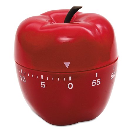 Baumgartens Timer, Apple Shape, 0 to 60 min., Red 77042